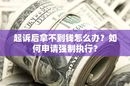 济南起诉后拿不到钱怎么办？如何申请强制执行？