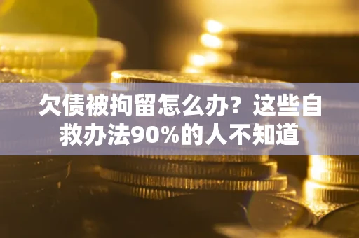 济南欠债被拘留怎么办？这些自救办法90%的人不知道