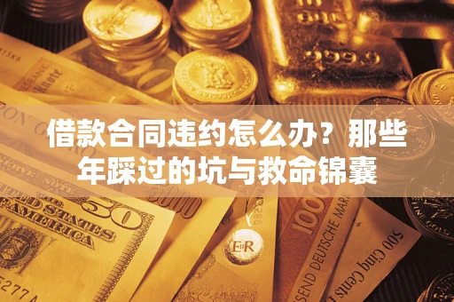 济南借款合同违约怎么办？那些年踩过的坑与救命锦囊