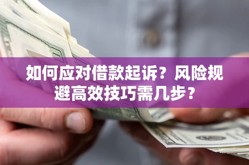 济南如何应对借款起诉？风险规避高效技巧需几步？