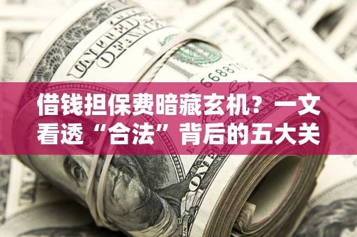 济南借钱担保费暗藏玄机？一文看透“合法”背后的五大关键陷阱